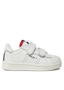 Pepe Jeans Sneakersy Player Basic Bk PBS00002 Biały ze sklepu MODIVO w kategorii Buty sportowe dziecięce - zdjęcie 182672747