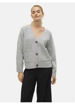 Vero Moda Kardigan Boom 10320457 Szary Loose Fit ze sklepu MODIVO w kategorii Swetry damskie - zdjęcie 182672786