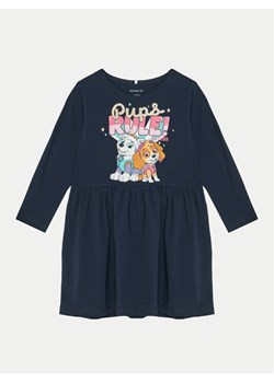 NAME IT Sukienka codzienna 13238548 Granatowy Regular Fit ze sklepu MODIVO w kategorii Sukienki dziewczęce - zdjęcie 182672928