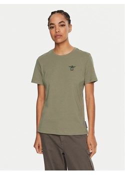 Aeronautica Militare T-Shirt 242TS2301DJ59 Zielony Regular Fit ze sklepu MODIVO w kategorii Bluzki damskie - zdjęcie 182673039