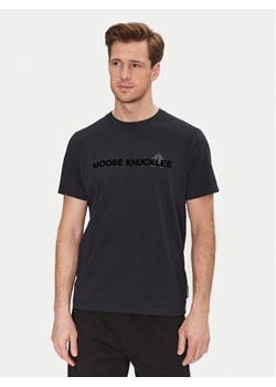 Moose Knuckles T-Shirt Conway M15MT760 Granatowy Regular Fit ze sklepu MODIVO w kategorii T-shirty męskie - zdjęcie 182673099