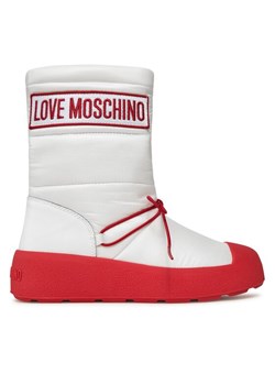 LOVE MOSCHINO Śniegowce JA15855H0HIN010B Biały ze sklepu MODIVO w kategorii Śniegowce damskie - zdjęcie 182673125