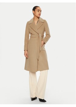 LAUREN RALPH LAUREN Płaszcz wełniany 297962169002 Beżowy Regular Fit ze sklepu MODIVO w kategorii Płaszcze damskie - zdjęcie 182673128