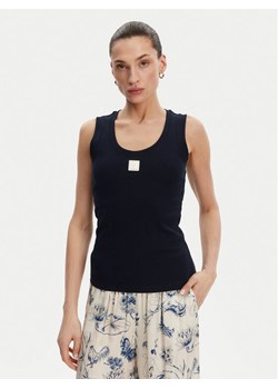 Fracomina Top FP25ST2001J40101 Granatowy Slim Fit ze sklepu MODIVO w kategorii Bluzki damskie - zdjęcie 182673185