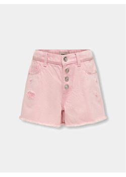 Kids ONLY Szorty jeansowe Petra 15321867 Różowy Regular Fit ze sklepu MODIVO w kategorii Spodenki dziewczęce - zdjęcie 182673186