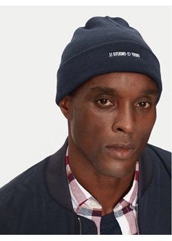 Jack&Jones Czapka Bottle 12259203 Granatowy ze sklepu MODIVO w kategorii Czapki zimowe męskie - zdjęcie 182673215