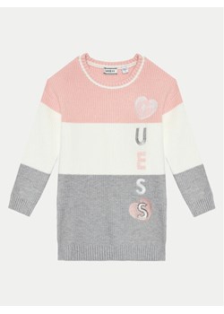 Guess Sukienka dzianinowa K4BK19 Z3FU0 Kolorowy Regular Fit ze sklepu MODIVO w kategorii Sukienki dziewczęce - zdjęcie 182673266