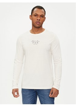 Jack&Jones Longsleeve 12251317 Écru Regular Fit ze sklepu MODIVO w kategorii T-shirty męskie - zdjęcie 182673429