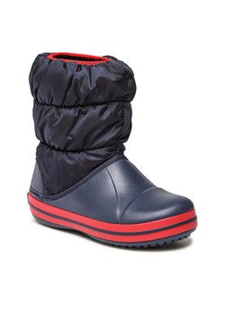 Crocs Śniegowce Winter Puff Boot K 14613-435 Granatowy ze sklepu MODIVO w kategorii Buty zimowe dziecięce - zdjęcie 182673677