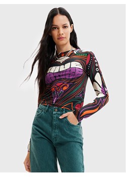 Desigual Bluzka Blair 22WWTK35 Kolorowy Slim Fit ze sklepu MODIVO w kategorii Bluzki damskie - zdjęcie 182673679