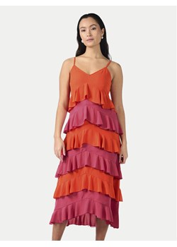 YAS Sukienka letnia Clara 26032842 Pomarańczowy Regular Fit ze sklepu MODIVO w kategorii Sukienki - zdjęcie 182673685