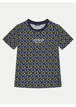 Guess T-Shirt L5RI18 K8HM4 Granatowy Regular Fit ze sklepu MODIVO w kategorii Bluzki dziewczęce - zdjęcie 182673795
