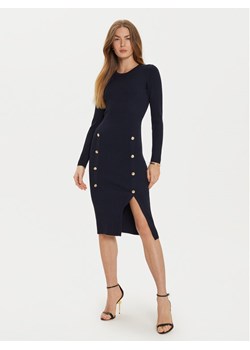 Morgan Sukienka dzianinowa 242-RMBLUE Granatowy Slim Fit ze sklepu MODIVO w kategorii Sukienki - zdjęcie 182673815