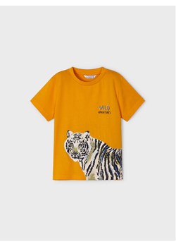 Mayoral T-Shirt 3007 Pomarańczowy Regular Fit ze sklepu MODIVO w kategorii T-shirty chłopięce - zdjęcie 182673886