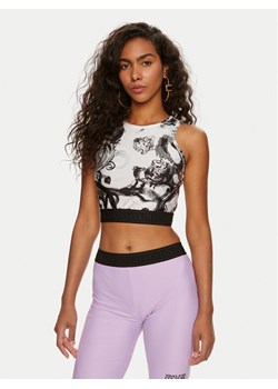 Versace Jeans Couture Top 76HAM227 Biały Skinny Fit ze sklepu MODIVO w kategorii Bluzki damskie - zdjęcie 182673988