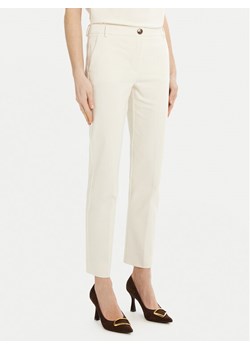 Marella Chinosy Irlanda 2515131021 Biały Slim Fit ze sklepu MODIVO w kategorii Spodnie damskie - zdjęcie 182674065