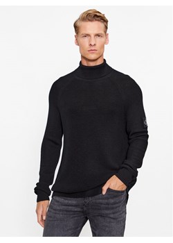 Calvin Klein Jeans Golf J30J325093 Czarny Regular Fit ze sklepu MODIVO w kategorii Swetry męskie - zdjęcie 182674077
