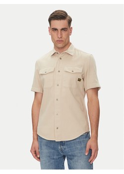 G-Star Raw Koszula Marine D19751-D454 Beżowy Slim Fit ze sklepu MODIVO w kategorii Koszule męskie - zdjęcie 182674489