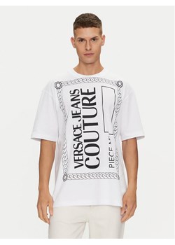 Versace Jeans Couture T-Shirt 76GAHE04 Biały Regular Fit ze sklepu MODIVO w kategorii T-shirty męskie - zdjęcie 182674596