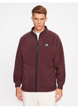 New Balance Polar Athletics Polar Fleece Full Zip MJ33503 Czerwony Regular Fit ze sklepu MODIVO w kategorii Bluzy męskie - zdjęcie 182674628