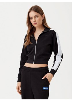 HUGO Bluza Dobine 50531178 Czarny Regular Fit ze sklepu MODIVO w kategorii Bluzy damskie - zdjęcie 182674687