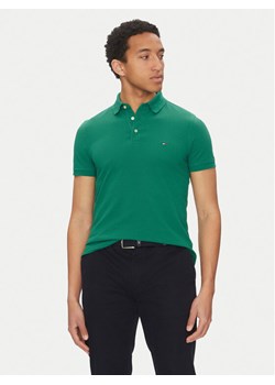Tommy Hilfiger Polo 1985 MW0MW17771 Zielony Slim Fit ze sklepu MODIVO w kategorii T-shirty męskie - zdjęcie 182674827