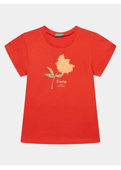 United Colors Of Benetton T-Shirt 3I1XG10E1 Czerwony Regular Fit ze sklepu MODIVO w kategorii Koszulki niemowlęce - zdjęcie 182675095