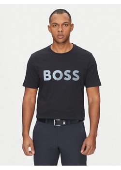 BOSS T-Shirt Tape Logo 50530990 Granatowy Regular Fit ze sklepu MODIVO w kategorii T-shirty męskie - zdjęcie 182675146
