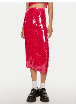 Patrizia Pepe Spódnica midi 8G0413 A455 M513 Różowy Regular Fit ze sklepu MODIVO w kategorii Spódnice - zdjęcie 182675148