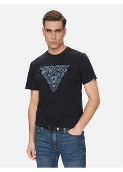 Guess T-Shirt M5GI16 K8FQ4 Granatowy Regular Fit ze sklepu MODIVO w kategorii T-shirty męskie - zdjęcie 182675197
