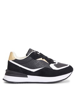 Tommy Hilfiger Sneakersy Lux Monogram Runner FW0FW07816 Czarny ze sklepu MODIVO w kategorii Buty sportowe damskie - zdjęcie 182675338