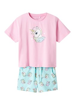 NAME IT Komplet t-shirt i spodenki Zosanna 13239682 Błękitny Regular Fit ze sklepu MODIVO w kategorii Komplety dziewczęce - zdjęcie 182675448