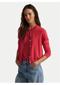 Polo Ralph Lauren Kardigan 211891672024 Czerwony Regular Fit ze sklepu MODIVO w kategorii Swetry damskie - zdjęcie 182675506
