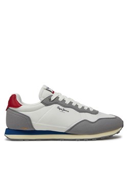 Pepe Jeans Sneakersy Natch Basic M PMS40010 Biały ze sklepu MODIVO w kategorii Buty sportowe męskie - zdjęcie 182675578
