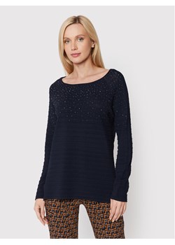 Joseph Ribkoff Bluzka 223955 Granatowy Regular Fit ze sklepu MODIVO w kategorii Bluzki damskie - zdjęcie 182675669