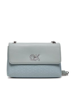 Calvin Klein Torebka Re-Lock K60K611755 Szary ze sklepu MODIVO w kategorii Listonoszki - zdjęcie 182675796
