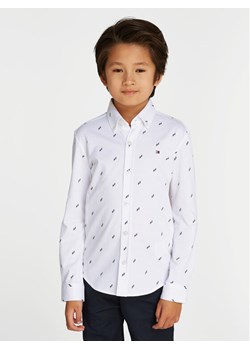 Tommy Hilfiger Koszula KB0KB09267 Biały Regular Fit ze sklepu MODIVO w kategorii Koszule chłopięce - zdjęcie 182675868