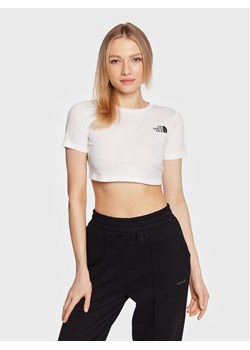The North Face T-Shirt Simple Dome NF0A82EC Biały Regular Fit ze sklepu MODIVO w kategorii Bluzki damskie - zdjęcie 182675935