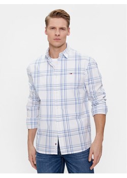 Tommy Jeans Koszula Poplin DM0DM18968 Biały Regular Fit ze sklepu MODIVO w kategorii Koszule męskie - zdjęcie 182675947