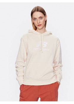 New Balance Bluza WT31533 Beżowy Relaxed Fit ze sklepu MODIVO w kategorii Bluzy damskie - zdjęcie 182676005
