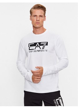 EA7 Emporio Armani Longsleeve 6RPT64 PJ03Z 0100 Biały Regular Fit ze sklepu MODIVO w kategorii T-shirty męskie - zdjęcie 182676109