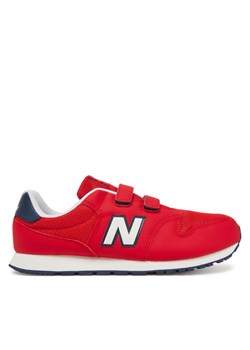 New Balance Sneakersy GV500TR1 Czerwony ze sklepu MODIVO w kategorii Buty sportowe dziecięce - zdjęcie 182676445