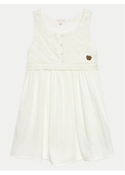 Guess Sukienka codzienna J4GK18 WG5H0 Écru Regular Fit ze sklepu MODIVO w kategorii Sukienki dziewczęce - zdjęcie 182676509