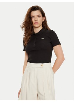 Lacoste Polo DF5377 Czarny Slim Fit ze sklepu MODIVO w kategorii Bluzki damskie - zdjęcie 182676538