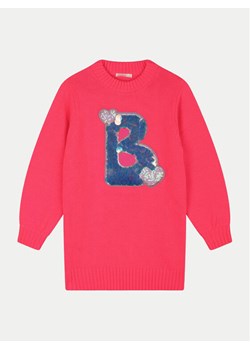 Billieblush Sukienka dzianinowa U20521 Różowy Regular Fit ze sklepu MODIVO w kategorii Sukienki dziewczęce - zdjęcie 182676555