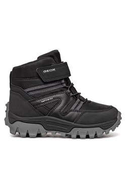 Geox Kozaki J Himalaya Boy B Abx J46FRD 050FU C9999 M Czarny ze sklepu MODIVO w kategorii Buty zimowe dziecięce - zdjęcie 182676926