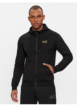 EA7 Emporio Armani Bluza 8NPM13 PJ05Z 0208 Czarny Regular Fit ze sklepu MODIVO w kategorii Bluzy męskie - zdjęcie 182677209