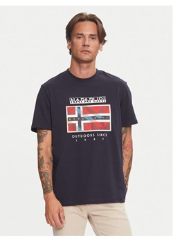 Napapijri T-Shirt S-Dorees NP0A4IBE Granatowy Regular Fit ze sklepu MODIVO w kategorii T-shirty męskie - zdjęcie 182677456