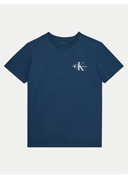 Calvin Klein Jeans T-Shirt IU0IU00678 Granatowy Regular Fit ze sklepu MODIVO w kategorii T-shirty chłopięce - zdjęcie 182677615