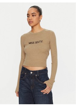 Miss Sixty Sweter 6L3RJ7291000 Brązowy Slim Fit ze sklepu MODIVO w kategorii Swetry damskie - zdjęcie 182677856